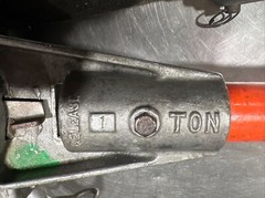 Chance Hoist 1 Ton Hot Stick Ratcheting Strap Hoist. Item ID #21. Used Surplus