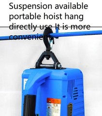 220v 500kg Remote Control Hoist Portable Home Traction Crane Small Crane