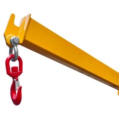 Mobile Crane Forklift Extension w/ Truss Hoist Jib Boom Hook 3Ton Forklift Jib