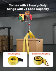 Electric Hoist, 1760 Lbs 120V Electric Winch with 328 Ft Wireless Remote Control