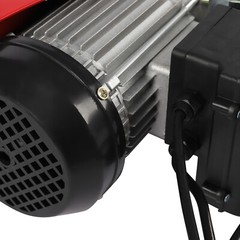 110V 1543lbs Overhead Electric Hoist Crane Lift Garage Winch With Remote Red