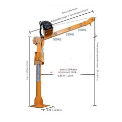 Vehicle-mounted Crane Retractable Arm Small Crane 12v24v Small Lifting Machine