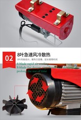 Wire Rope Electric Hoist Crane Small Home Winch Crane Small Hoist Hook Lifter