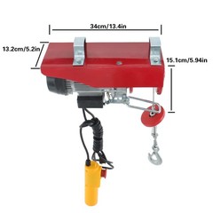 PA200 Electric Hoist 440lbs w/ Remote, 110V 510W, 40ft Lift, 2 Speeds, Emergency