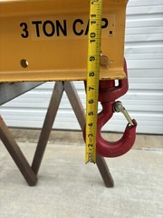 3 TON CALDWELL STRONG BAC SPREADER BAR WITH CROSBY HOOKS 3′ LONG 20S-3-3 (1)
