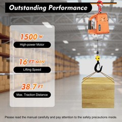 Portable Miniature Electric Mini Hoist 220v Crane Home Remote Control Lift Hoist