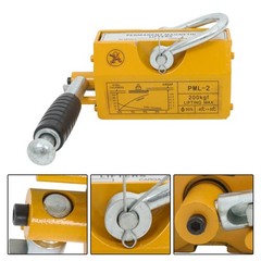 Yellow Magnetic Lifter 200kg/440lbs Metal Lifting Magnet Permanent Lift Magnets