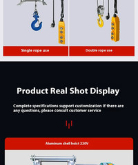 Multi-functional Small Hoist 220V Household Electric Hoist 380V Small Crane