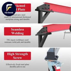 1 Ton Gantry Crane Compatible with Chain Hoist 8-12 FT Adjustable Height 2200