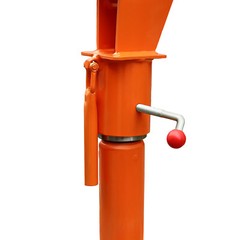 1100lbs Truck-Mounted Base Crane Hoist Lift Pickup with 12V Electric Winch New