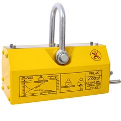 4400lbs Heavy Duty Magnet Permanent Magnetic Lifting Release 2.5 Safety Factor