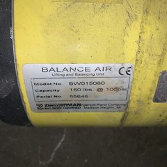 Balance Air Hoist, #BW015080, 150lb, pre-owned, (HEHI-1702)