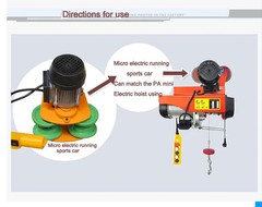 0.5T Electric Hoist Sports Car Small Crane Factories Pier Warehouse Lifting Equ