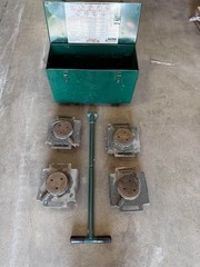 Hilman Deluxe 24 Ton Roller Kit Swivel Top Skates for Machinery Moving Hillman