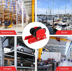 Electric Hoist Manual Trolley 1Ton Heavy Duty 2205LBS Capacity for PA600 to PA10