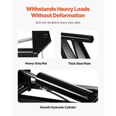 Uimoso 8 Ton Hydraulic Scissor Hoist Kit fit 10-14ft Dump Trailer Bed Body