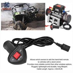 Universal For Car Off Electric Winch Remote Control With 9.2ft Cable HighQuality