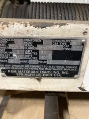 R&M Spacemaster Hoist 1.5 ton capacity With Drive