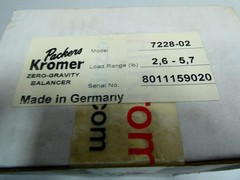 Packers Kromer 7228-02 Zero-gravity Balancer 2.6-5.7lb