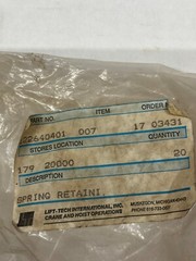 CMCO/BUDGIT, RETAINER SPRING, 22640401