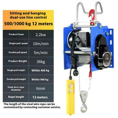 Factory Wholesale Fast Lift Germanstyle Winch 220v Home Use Mini Electric Hoist