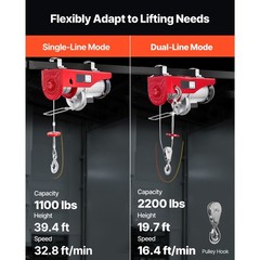 2200lb Wireless Attic Lift, 40ft Height Electric Hoist for Garage