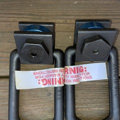 Jergens Alloy Steel SP2000 Side Pull Metric Hoist Ring 725 Kg Load Limit Lot X2