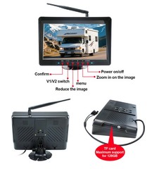 Wireless 30X Zoom Camera & 10.1″ Monitor System For Safe Operation Crane