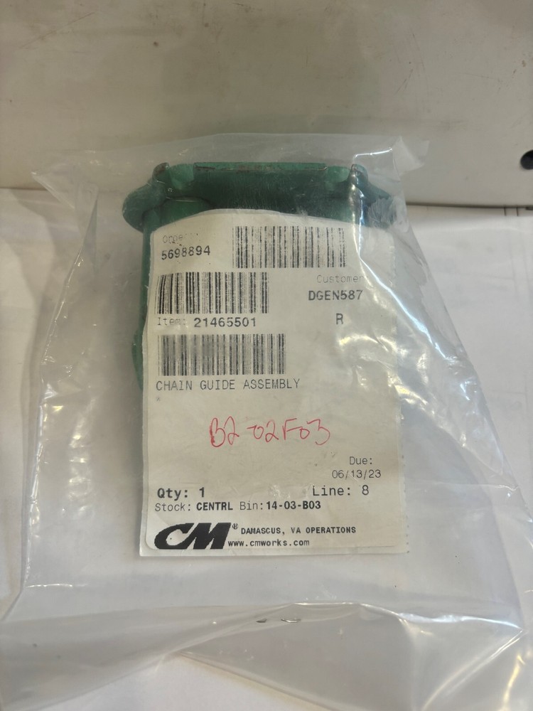 CMCO BUDGIT, CHAIN GUIDE ASSEMBLY, 21465501