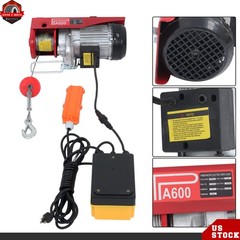 1320lbs Electric Hoist & 328ft Wireless Remote Control,14ft Wired Remote Control