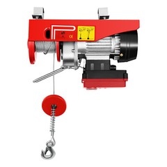Electric Hoist 110V Electric Winch 220-440lbs w/Wired & Wireless Control 2 in1
