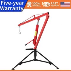 Hydraulic Pickup Truck Crane 1000 Lbs Capacity Hitch Mounted Crane 360°Swivel
