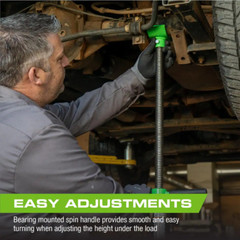 Lift Jack Support Stand with 1,500 lbs. Under Hoist Capacity & Adjustable Saddle