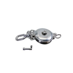 Heavy Duty 5″ Sheave Swivel Hoist Lift 4400 Lbs WLL 3/4″ Rope Stainless Steel