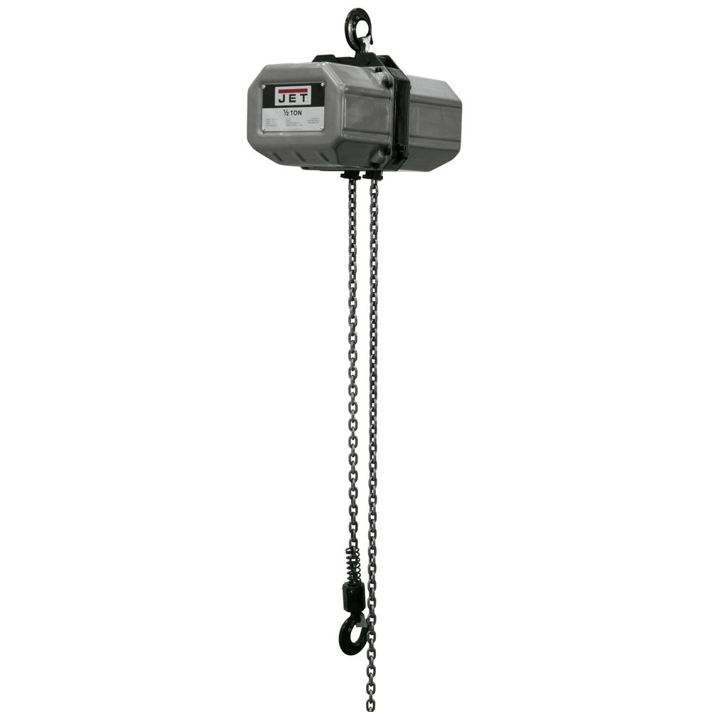 JET 121100 1/2SS-1C-10 7/8 HP 1-PH 10′ Lift 1/2-Ton Electric Chain Hoist New