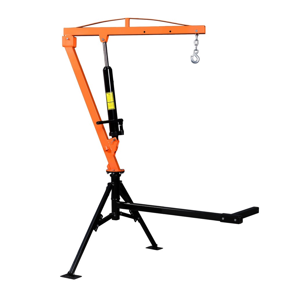 Uimoso Truck Crane 1000 lbs Manual Hydraulic Hitch-Mounted for Pickup andTrailer
