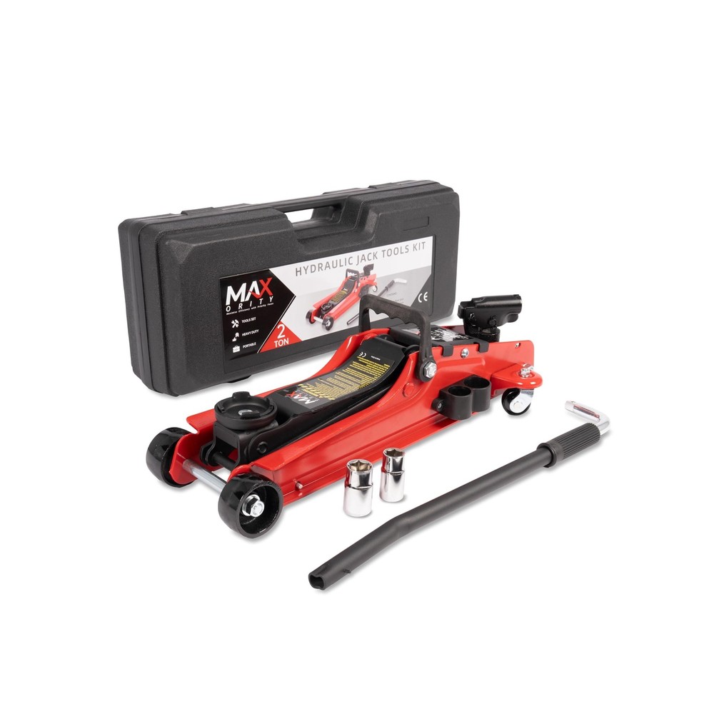 2-Ton (4400 lbs) Hydraulic Low Profile Trolley Garage Service/Floor Jack with…