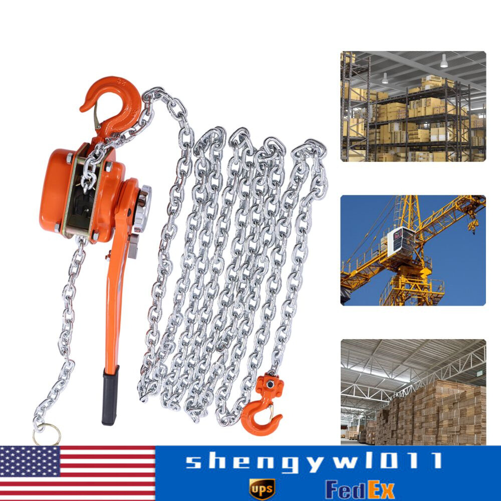 3/4Ton G80 Mini Lever Chain Hoist Ratchet Type Come Along Puller Highly Portable