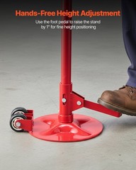Underhoist Support Stand – 1653lb, Adjustable 52″-80″, Rubber-Metal Top, Steel