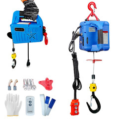 3 in 1 Electric Hoist Winch,1100Lb 1500W Portable Power Winch Crane,110V/120V El