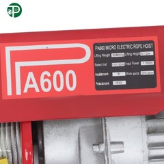 1320 lbs 110V Electric Hoist with 328 ft Wireless & 14 ft Wired Remote Control