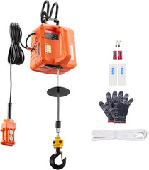 3-In-1 Electric Hoist Winch, 1100 Lbs Capacity, 1500W Portable Power Winch, 30 F