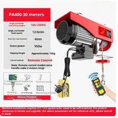 Mini Electric Hoist with Wireless Remote Control 220V Small Crane for Home Use