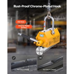 Uimoso Permanent Magnetic Lifter with 2200 lbs Load Capacity, N42 Magnet