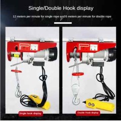 Electric Winch Handheld Portable Winch Workshop Garage Gantry Crane Lift