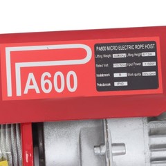 1320lbs Electric Hoist Crane Winch w/ 328ft Wireless & 14ft Wired Remote 1150W