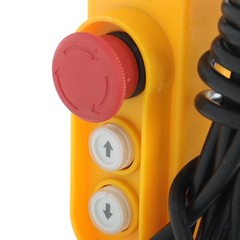 440 LBS/200 KG Miniature Electric Hoist Crane Winch w/ Wired Remote Control 510W