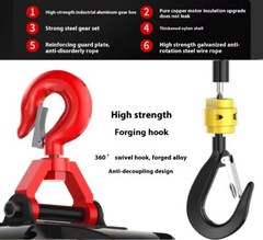 Electric Small Hoist 220v Crane Home Lifting Hoist Portable Remote Control