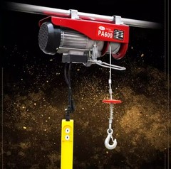 Electric Hoist Home Use Mini Crane 220V Compact Lifter Wireless Remote Control