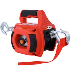 Portable Drill Winch Hoist 750 LB w/ 40 Feet Steel Wire for Lifting Dragging